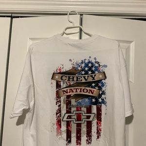 Chevrolet White Chevy Nation Tee Size XL